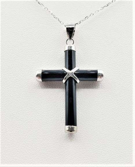 Sterling Silver Cross Pendant with Sterling Silver Chain