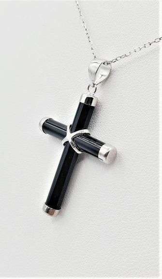 Sterling Silver Cross Pendant with Sterling Silver Chain