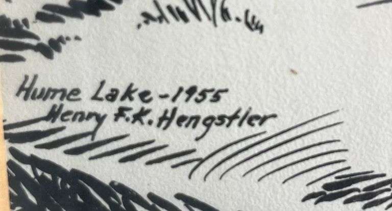 Hume Lake 1955