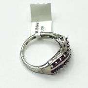 Sterling Silver Natural Rubies (0.65ct) Ring, Size 7