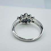 Sterling Silver Natural Blue Sapphire (0.72ct) Ring