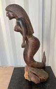 Iron Wood Mermaid Sculpture