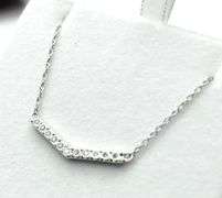 Sterling Silver Natural Diamond (0.10ct) Necklace