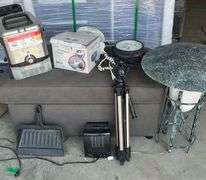 Home Items- Ottoman, Heater, Fan, Clock, Lamp