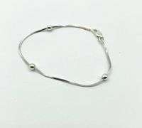 Sterling Silver Three ball Bracelet