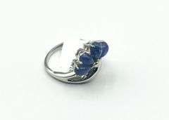 Sterling Silver Natural Tanzanite (0.60ct) Ring