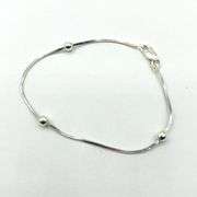Sterling Silver Three ball Bracelet