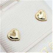 14KT Yellow Gold Heart Shape Earring
