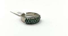 Sterling Silver Natural Emerald (1ct) Ring