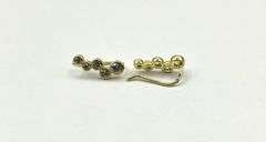 Gold Plated Sterling Silver CZ Earrings