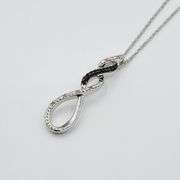 Sterling Silver Natural Dimond (0.03ct) Pendant with Sterling Silver Chain