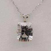 Sterling Silver Natural White Topaz (3.4ct) Pendant with Sterling Silver Chain