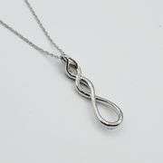 Sterling Silver Natural Dimond (0.03ct) Pendant with Sterling Silver Chain