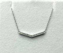 Sterling Silver Natural Diamond (0.10ct) Necklace