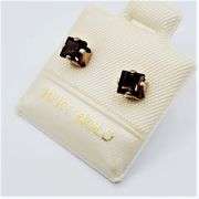 10KT Yellow Gold Natural Garnet Earring