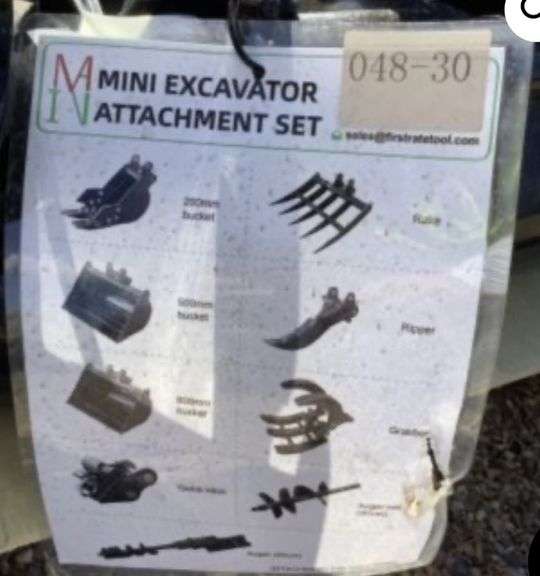 2025 MIVA Mini Excavator Attachments (8)-Unused