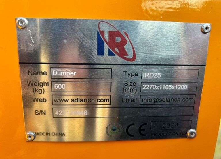 UNUSED 2025 SDLANCH Track Dumper_ SDLD25 Briggs & Stratton