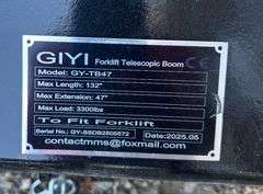 UNUSED 2025 GIYI Forklift Telescopic Boom_ Forklift JIB
