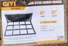 UNUSED 2025 GIYI 47" Land Leveler_ Skid Steer
