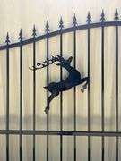 UNUSED 2025 14FT Bi-Parting Iron Gate "DEER"