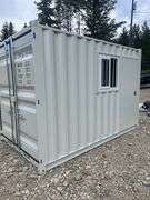 Unused 2025 12' Container. With 1 Door & 1 Window.