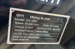 UNUSED 2025 GIYI 32" Cement Mixer for Mini Skid Steer