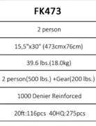 2 Person Inflatable Kayak_ Heavy Duty_Full Drop Stitch