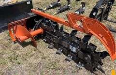 2025 GIYI X39F 39 Inch Hydraulic Trencher - Mini Skid Steer Attachment (Unused)