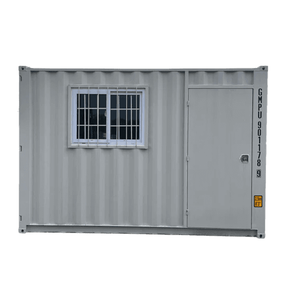 12' Cubic Container with 1 Door + 1 Window SC12-1D~ 12’Lx8’ 2”H 7’4”W