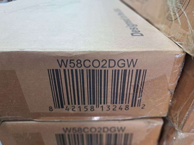 Walker Edison W58CO2DGW Columbus TV Stand with Middle DoorsGrey Wash