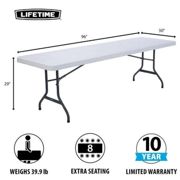 Lifetime 8 Foot Table Sierra Auction Management Inc Lifetime 8 foot table sierra auction management inc