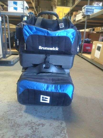 Brunswick Edge 3 Ball Triple Tote Roller Blue Without Pouch Bowling Bag - Indoor Games - Garland, Texas | Marketplace