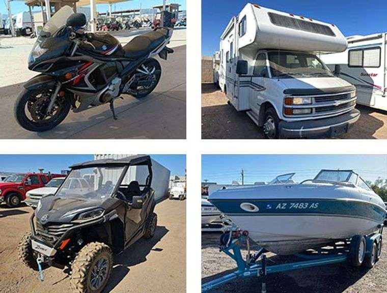 6637 - Phoenix & Tucson Boats, RV's, Motorcycles, & Carts Auction ...