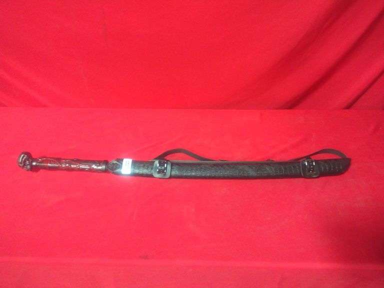 Red With Black Skull Head Sword Approx 42 Inch Long - Sierra Auction ...