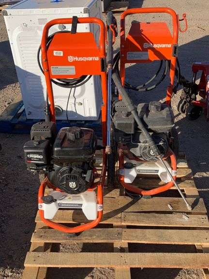 (2) Husqvarna power washers. - Sierra Auction Management Inc