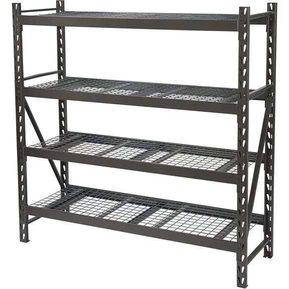 Source 4 Storage Rack 4 Tier Industrial Strength Storage Rack - Sierra Auction Management Inc