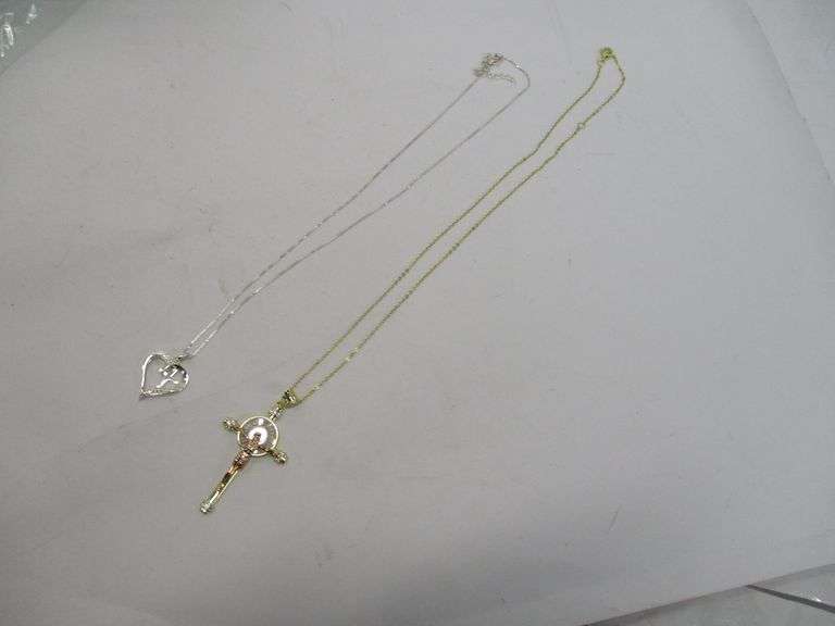 (2pc) Sterling Religious Necklaces *Like New*