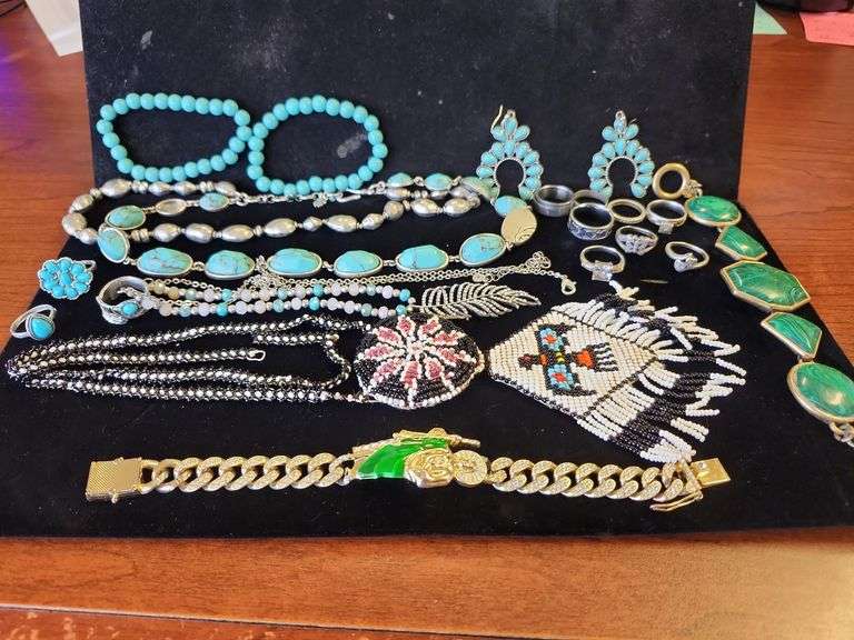 1 (Qty) Bag Of Assorted Costume Jewelry,  Some Stamped 925