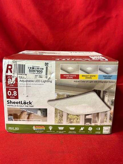 BRAND NEW REVENT 80 CFM Ceiling/Wall Easy Roomside Installation ...