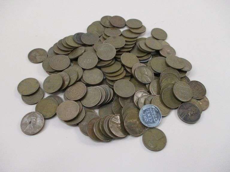 1 Pound Wheat Cents from 1910s to 1950s