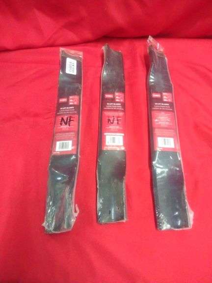 3 Pack USA Made Toro 52-Inch Mower Blades - 18" Length, Model 133-2134