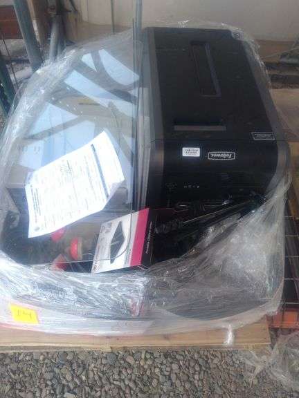 (P) Of Assorted Included Tripod Camera, Printer, Portable CD/DVD Writer ...