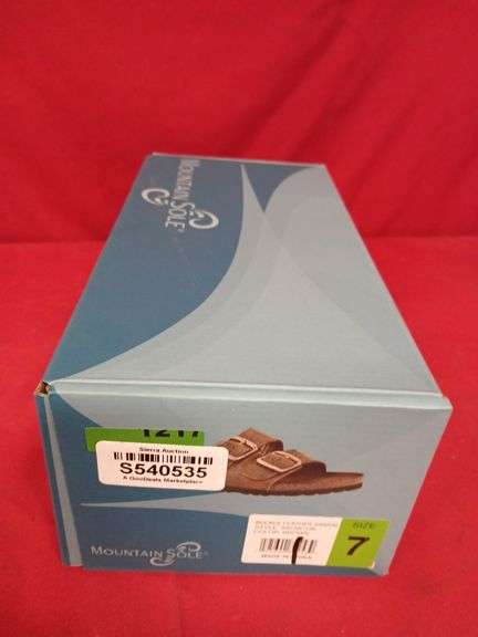 Mountain Sole Buckle Leather Sandle Size 7