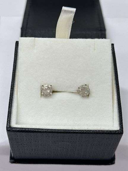 14k WG 1.50ctw Diamond Stud Earrings