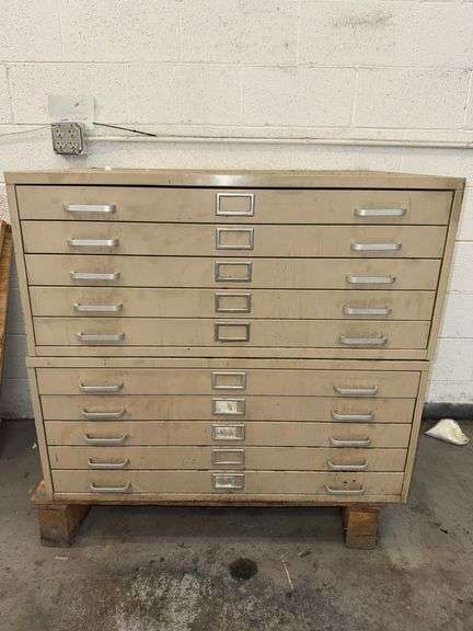 (2) 5-Drawer Flat Files Cabinets