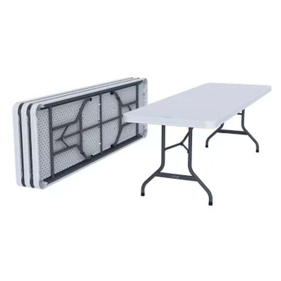 4 Lifetime 8 Foot Table With Folding Legs Model Number 280299 Sierra 4 lifetime 8 foot table with folding legs model number 280299 sierra