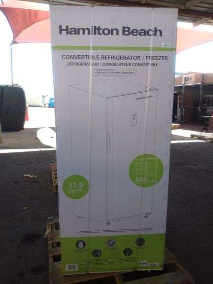 Hamilton Beach Convertible Refrigerator / Freezer (Dim: 27.95in L x 31.85in W x 68.03in H) 17.0 CU.F