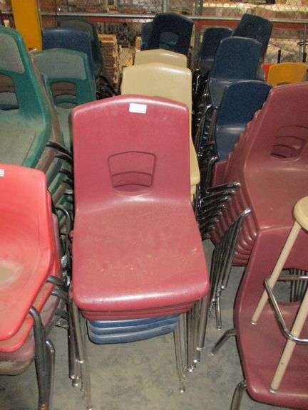 Row With Misc Stackable Chairs