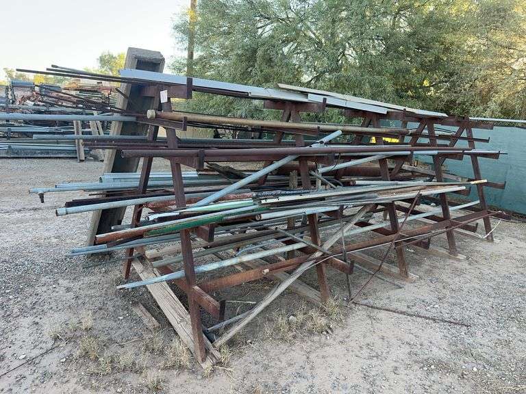 Used A Frame Rack A-Frame Rack with inventory on rack included - Sierra Auction ...