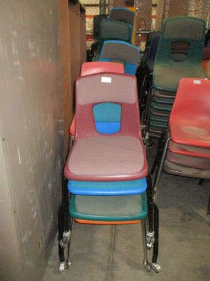 Row With Misc Stackable Chairs